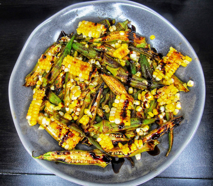 Fig-glazed Okra Salad